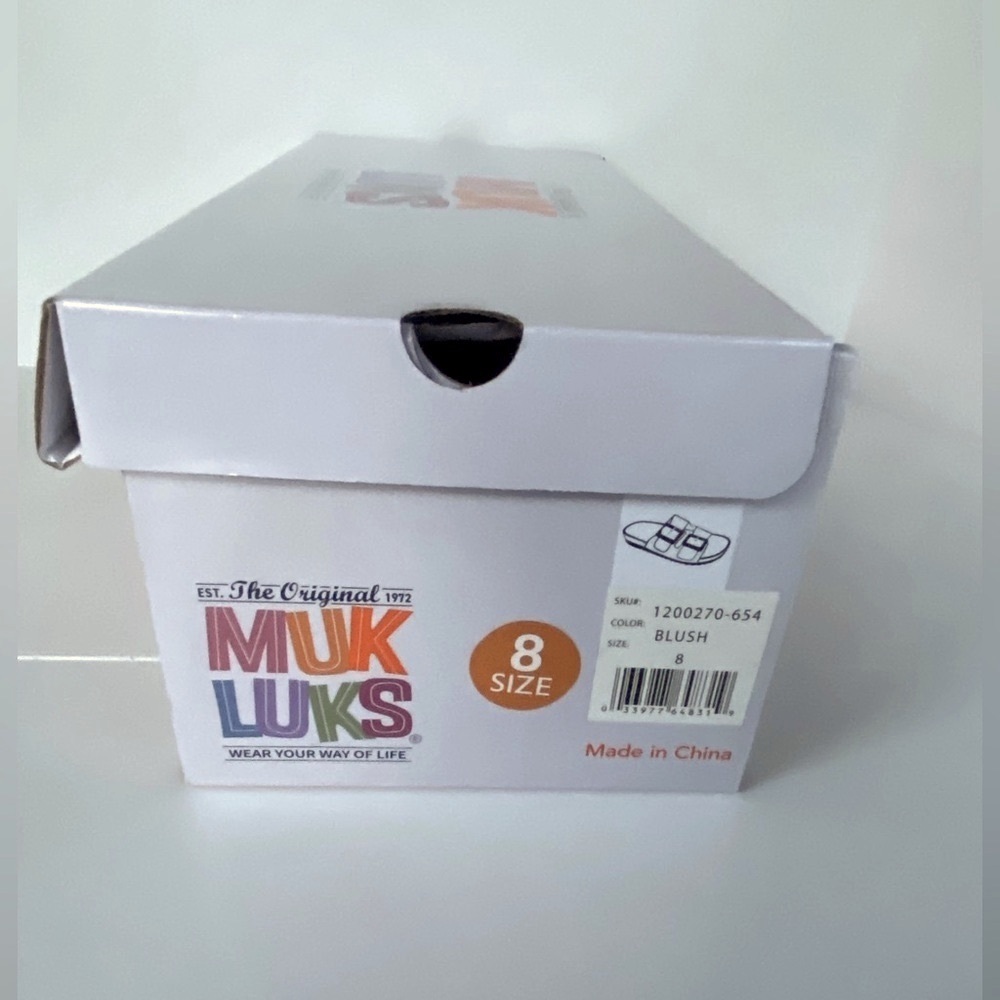 Muk Luks Grand Cayman Slip-On Sandals, Slip-On Shoes, Slides, Blush Sz 8 🎉HP🎉 - Picture 16 of 16